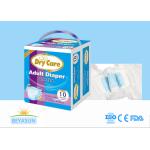 480ml 640ml 800ml Absorption Disposable Adult Diapers With PE Backsheet for sale