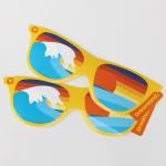 Irregular Die Cut Shape 5cm Paper Sticker Labels Self Adhesive Label Paper For Glasses for sale