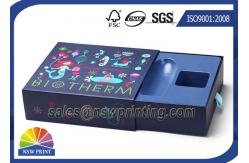 China Rectangle Rigid Drawer Paper Box Chipboard Slide Box Packaging For Cosmetics supplier