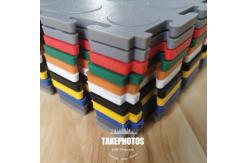 China Coin Pattern PVC Square Interlocking Foam Mats Slip Resistant For Warehouse supplier