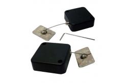 China Locking System Retail Security Devices 1.5M Retractable Steel Wire Square Shape supplier