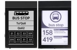 China 13.3'' monochrome E-paper display bus stop sign support customization supplier