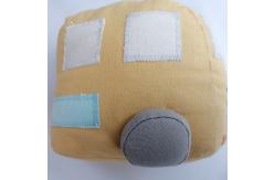 China Customized PP Cotton Stuffed Toys Plush Little Yellow Car Polyester Fabric supplier