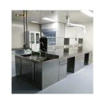 Polished Stainless Lab Table , W750mm Anti Rust Chemistry Lab Working Table