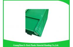 China Big Capacity Plastic Stackable Containers Warehousing Transportation Blue supplier