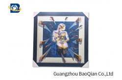 China CMYK Printing 5D Pictures Lenticular Image / Poster With White MDP Frame supplier