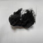 Virgin Polyester Staple Fiber 2.78D 51mm Black  High Stain Resistance for sale