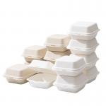 CMYK Color Printing and Prompt Lead Time Customized Hamburger Box Made from Sugarcane Corn Bagasse for Fast Food Packaging for sale