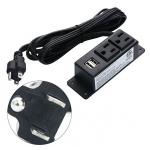 Mountable Conference Table Socket Phone Charger , Conference Room Table Inserts UL Approved