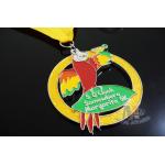 Marathon Sports Running Award Medals Bird Design With Cut Out / Soft Enamel