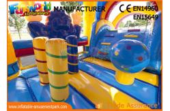 China Children Game Clown Inflatable Bouncer Slide For Backyard / Zoo / Water Park supplier