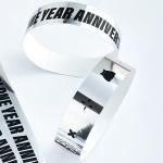 Plastic Fashionable Party Wristbands Support Color Logo and Personalized Service with Glitter Holographic Text to Add to Your Event for sale