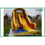 Inflatable Water Slide Clearance Custom Yellow PVC Inflatable Bouncer Slide For Playing Center for sale