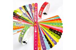 China Custom PVC Wristbands with Silk Screen Printing The Ideal Event Identification Solution supplier
