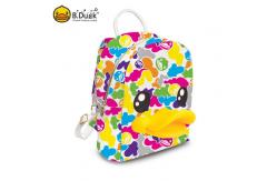 China Oxford Cute Backpack Bag 3D Duck PU Nylon non phthalate pvc Material supplier