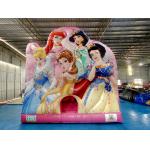 Digital Printing Inflatable Bounce House With Slides Disney Princess Inflatable Jumping Castle For Children for sale