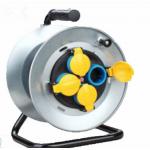 250V 16A Electrical Extension Cord Reel , Waterproof Extension Cable Drum With Cover for sale
