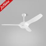 Modern Study Bldc Inverter Plastic Ceiling Fan Three White Blade