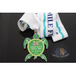 Sea Turtle Design Custom Imitation Hard Enamel with Sublimated Ribbon for sale