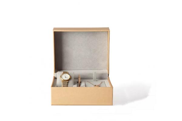 Ruizhuo Wrist Watch Packaging Box High End Velvet 15*13*7.6cm
