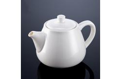 China OEM Savall White Ceramic Milk Jug Porcelain Bubble Teapot Tableware Accessories supplier