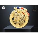 Soft Enamel Zinc Alloy Taekwondo Medal 76.2*3MM for sale