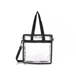 Transparent Shoulder Reusable Shopping Bags PVC Waterproof Recycled for sale
