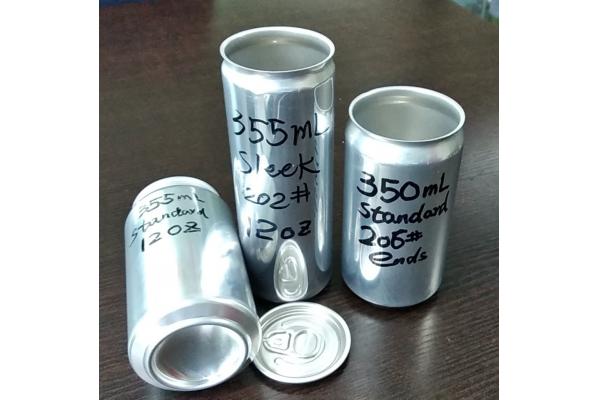 Double coating BPA free Custom Shrinking Sleeves Aluminun Cans with Lids 12oz 16oz