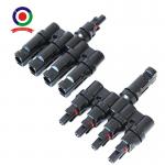 CE 4 To 1 T Type Branch Cable Connectors Coupler Combiner For Solar Panel for sale
