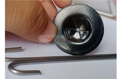 China Stainless Steel Wire Mesh Fastener Clips 2.0x100mm To Secure Solar Panels Mesh supplier