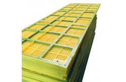 China Square Polyurethane screen panel mat tension pu screen panel with hooks supplier