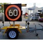 Auto Dimming Flashing Speed Limit Signs , Led Programmable Sign Easily Operation By Hand