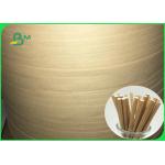 100% Harmless Food Grade Brown Straw Paper Roll 13.5mm 14mm 15mm Roll Width for sale