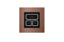 China RS485 Protocol Glass Light Switch Smart 12 Volt Connecting Room Control Unit supplier