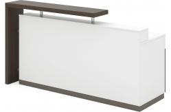 China 1.8M MFC Office Reception Desks Wooden Office Front Reception Desk supplier