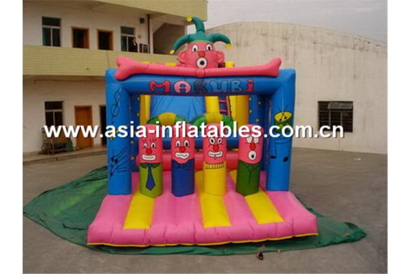 Hot clown inflatable jumping bounce funny inflatable combo
