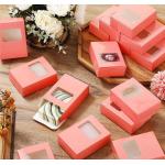 Eco Friendly Kraft Gift Box With Clear Window For Bath Soap Candy Or Cookies for sale