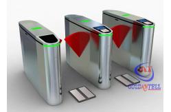 China Smart Mechanism ESD Gate Biometric Scanner Flap Turnstile Gate With Free Software supplier