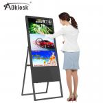 WIFI Floor Standing Digital Signage Menu Display Board FHD 43inch 40A Mainboard for sale