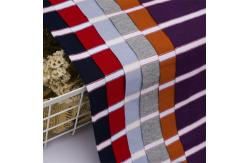 China Breathable Durable Elastic And Strong Durable Striped Knit Fabric For T-Shirt supplier