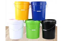 China Round 5 Gallon Plastic Buckets With 20 Liter Capacity supplier
