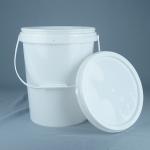 Custom Logo Round Plastic Bucket With Screen Printing / Heat Transfer / IML Printing for sale