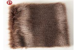 China 68mm Pile Height Plush Faux Fur Fabric Feather Ostrich Exotic Synthetic supplier