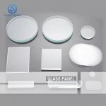 2mm 3mm Custom Small Size Laser Cut Glass Transparent Panel for sale