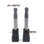 China 10mm 2 Flute Solid Carbide Ball Nose Endmill HRC60 Hardened Steel Milling Cutter TiAlN Coated CNC Contouring Tool Precision Radius Cutting manufacturer