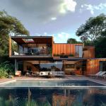 Luxury Prefabricated Hotel Container House Office Or Vacation Home Space Capsule Room for sale