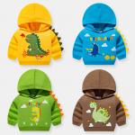 1Y-7Y Children's Sports Shirts Cartoon Dinosaur Hoodie for sale