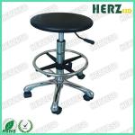 Swivel Round Clean Room Stools , Diameter 325mm Lab Stools With Wheels for sale