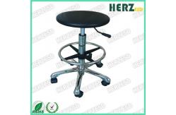 China Swivel Round Clean Room Stools , Diameter 325mm Lab Stools With Wheels supplier