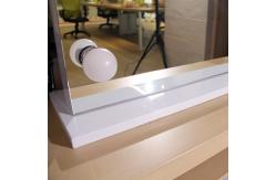 China Smart Tabletop Lighted Makeup Mirror High Brightness With Dimmable LED supplier